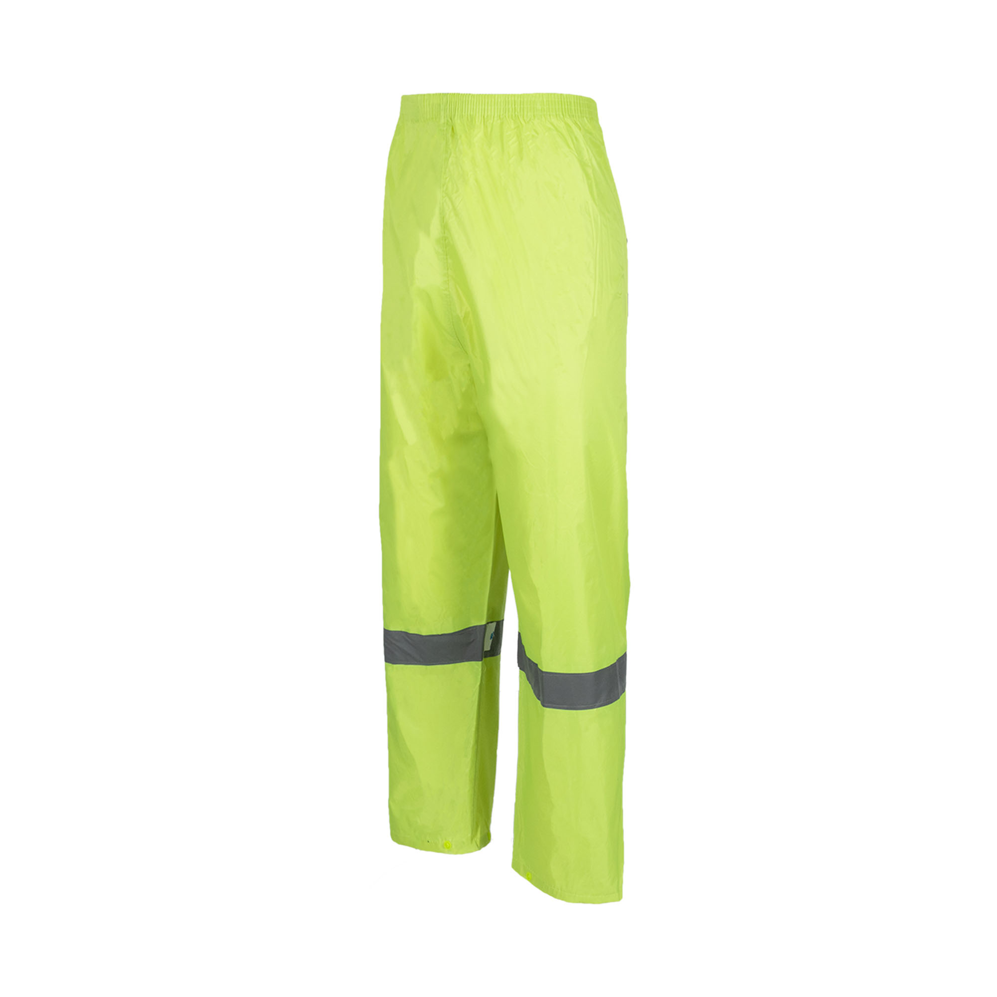 REBEL AquaSkin Rubberised Hi Viz Reflective Lime Rainsuit REBEL