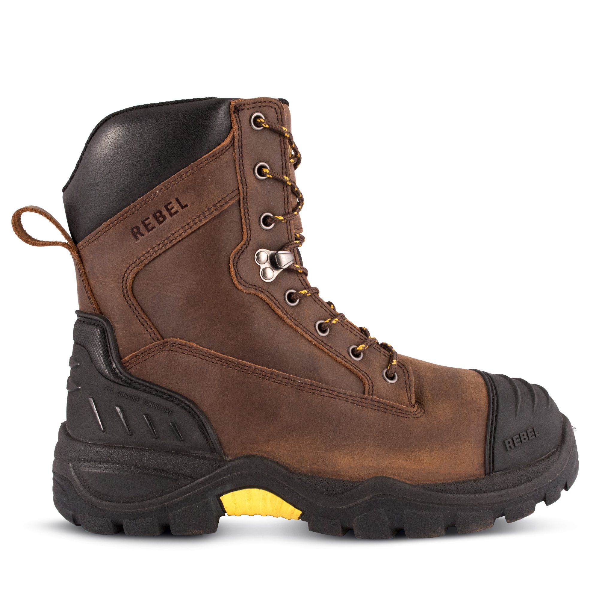 Steel toe best sale mining boots