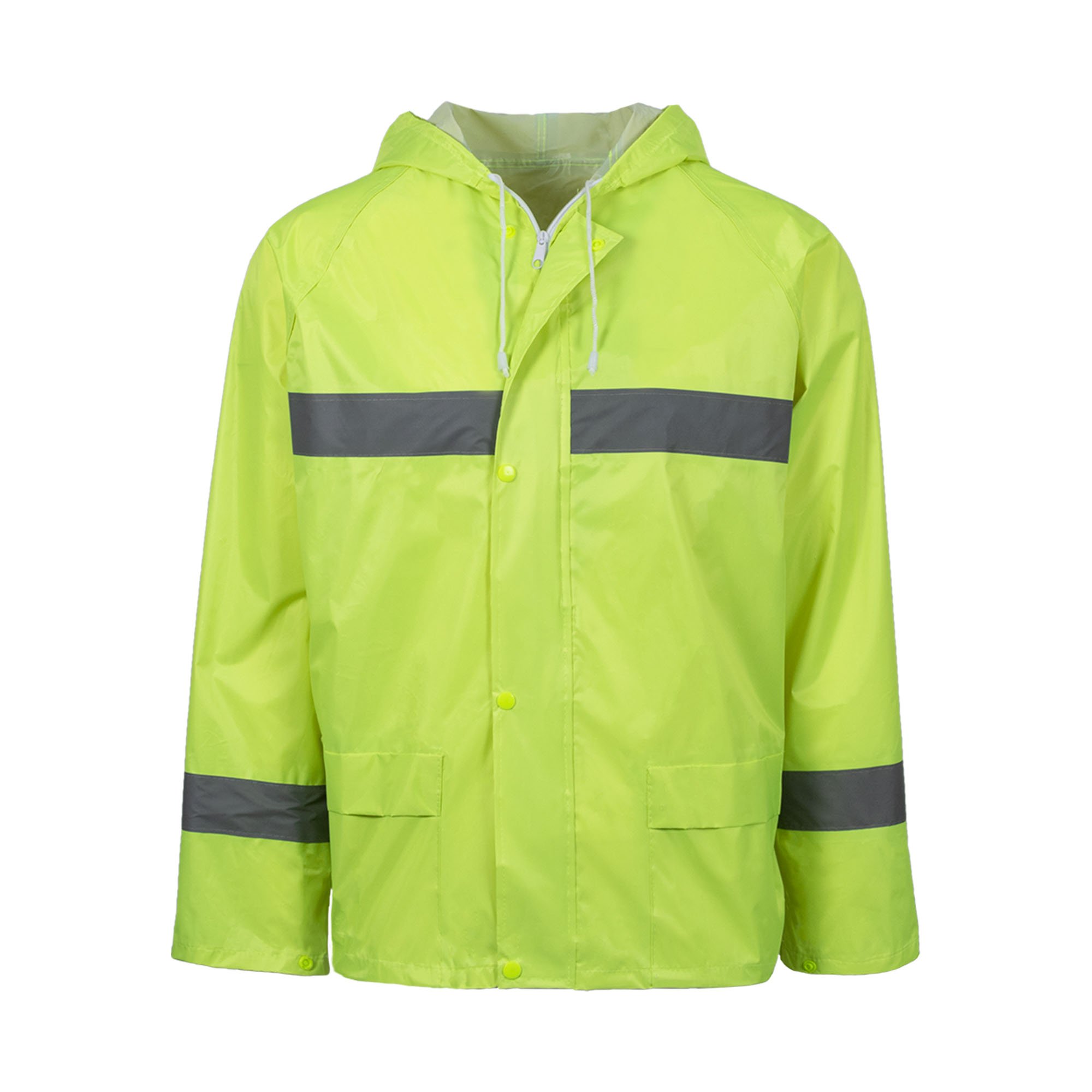 REBEL AquaSkin Rubberised Hi Viz Reflective Lime Rainsuit - REBEL ...