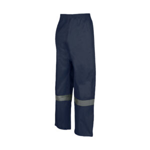 REBEL AquaSkin Rubberised Hi Viz Navy Reflective Rainsuit - Image 5