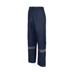 REBEL AquaSkin Rubberised Hi Viz Navy Reflective Rainsuit - Image 4