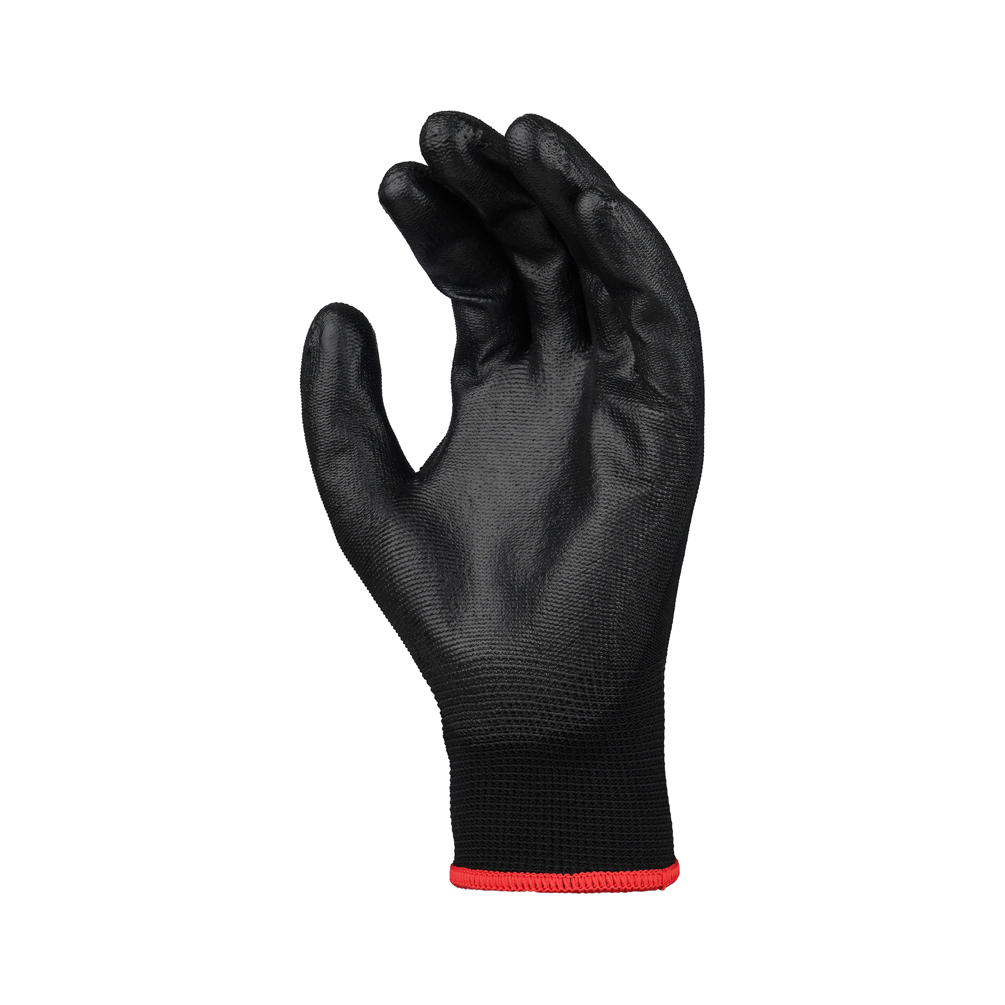 RSG_Black_PU_Coated_Gloves_Front
