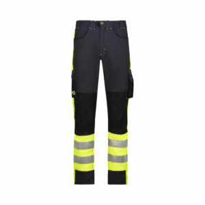 REBEL Men’s Tech Gear Trousers NightGlo Lime and Gun Metal - Image 7
