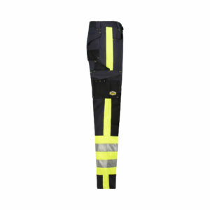 REBEL Men’s Tech Gear Trousers NightGlo Lime and Gun Metal - Image 5